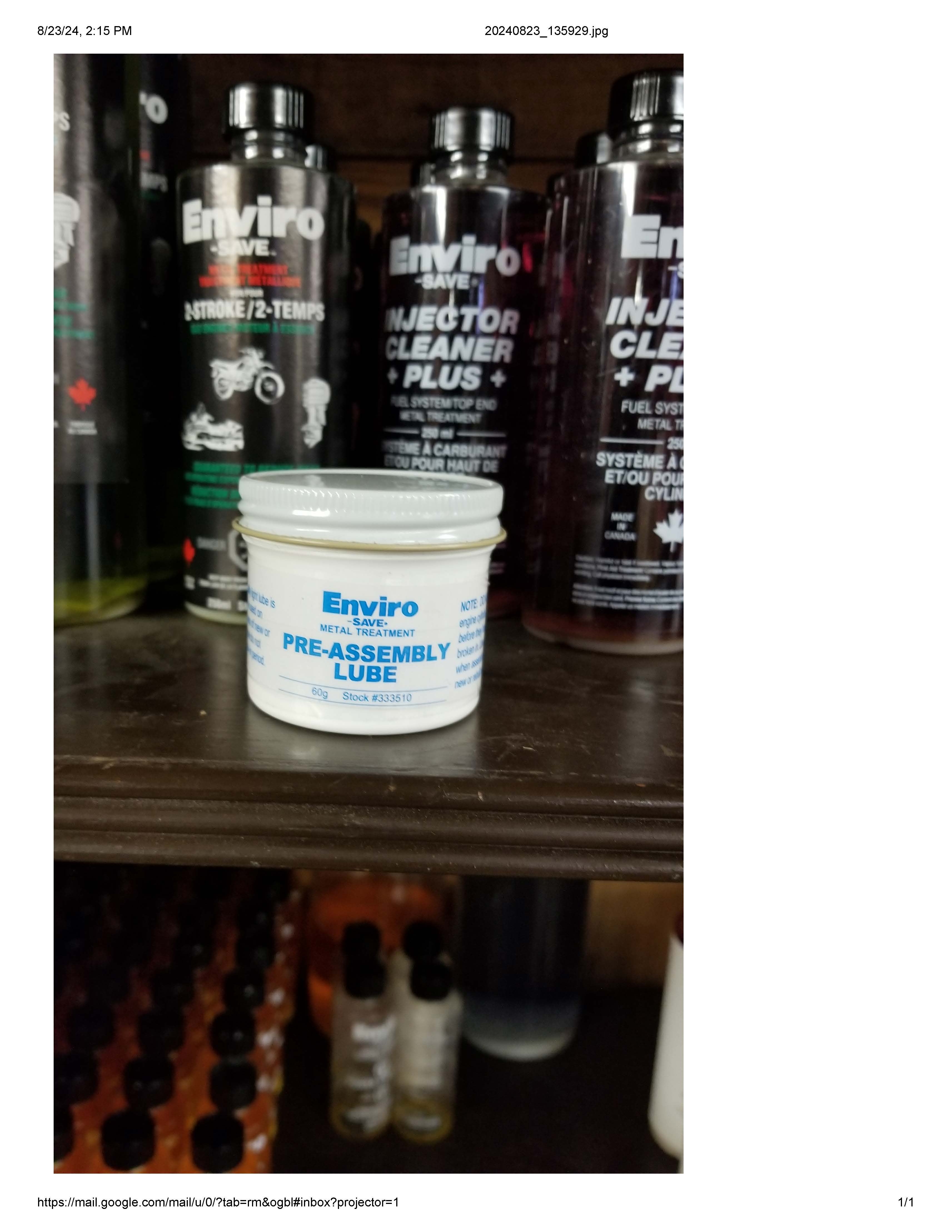 Pre-Assembly Lube 60 g / 2 oz SKU 333510